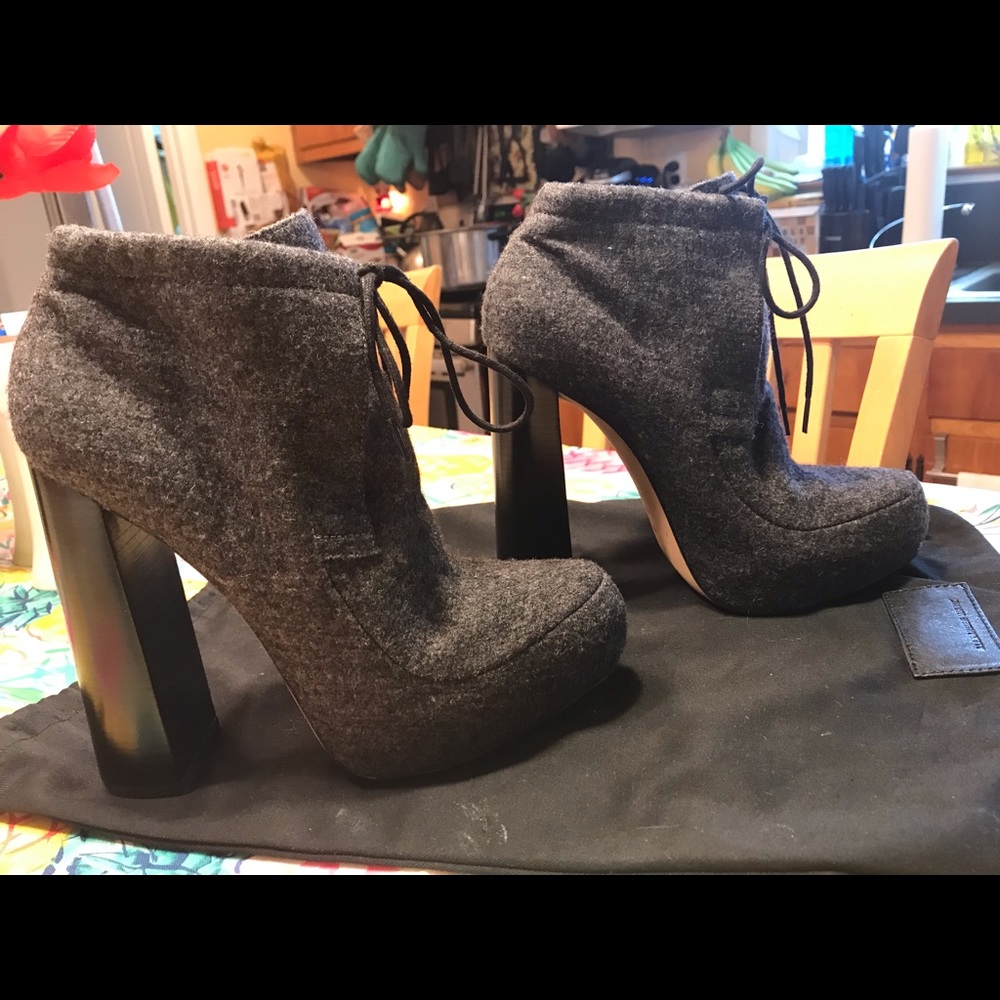 High heel booties